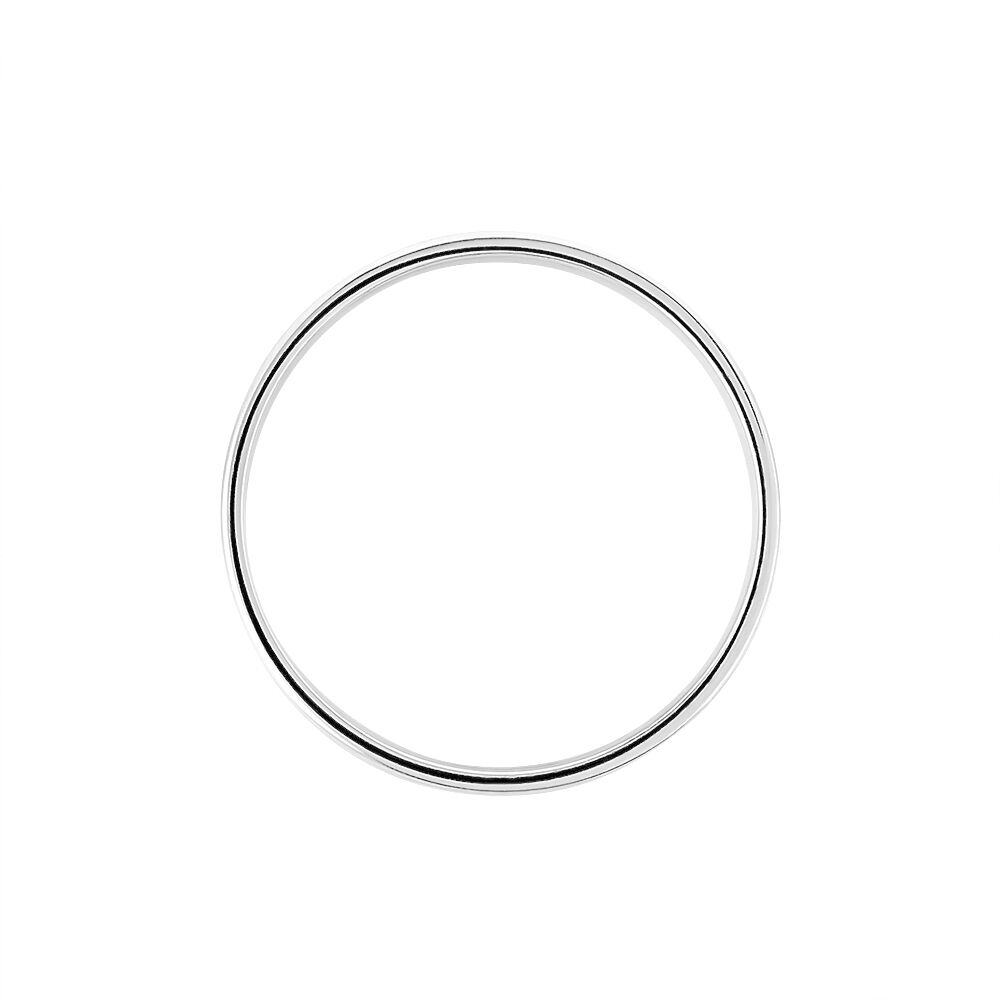 Alliance Epi Ruban Plat Or Blanc - Alliances duo Unisex | Marc Orian