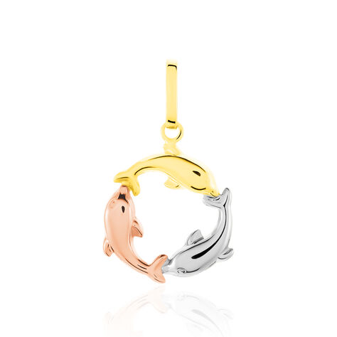 Pendentif Haizia Trio Dauphins Or Tricolore - Pendentifs Femme | Marc Orian