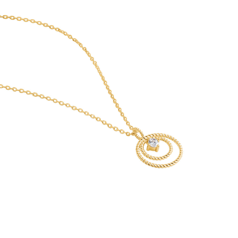 Collier Plaqué Or Jaune Danys Oxyde De Zirconium - Colliers avec pierres Femme | Marc Orian