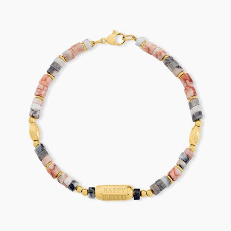 Bracelet Acier Jaune Pierre De Synthese - Bracelets chaînes Femme | Marc Orian