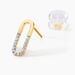 Boucles D'oreilles Puces Minimalist Chic Or Jaune Oxyde De Zirconium - Puces Femme | Marc Orian