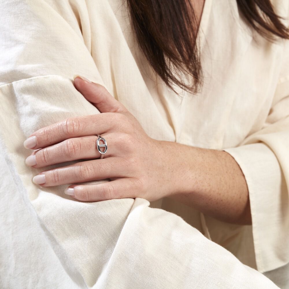 Bague Severijn Argent Blanc - Bagues Femme | Marc Orian