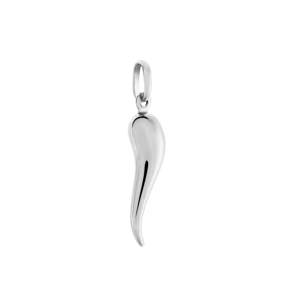 Pendentif Felicette Corne Abondance Or Blanc - Pendentifs Unisex | Marc Orian