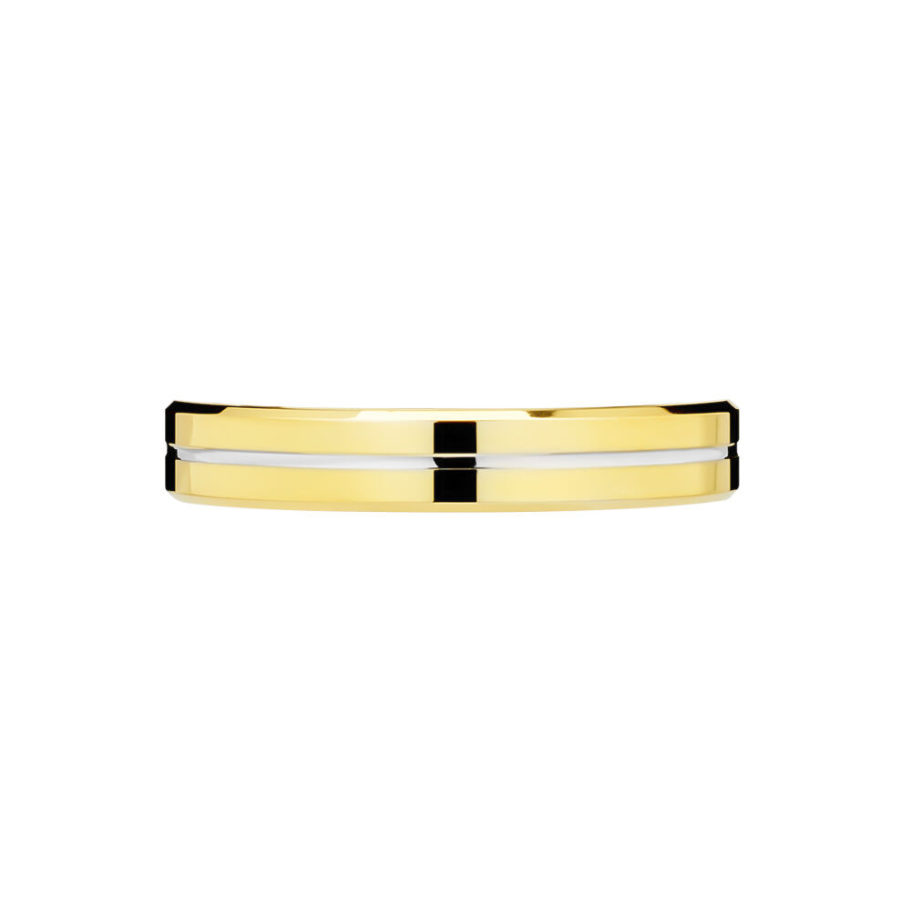Alliance Liseret Ruban Plat Or Bicolore -  Unisex | Marc Orian