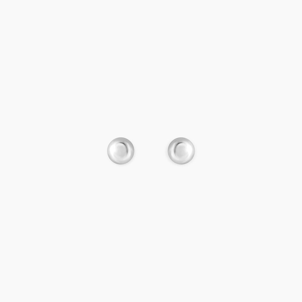 Boucles D'oreilles Puces Or Blanc Fidelia - Puces Famille | Marc Orian