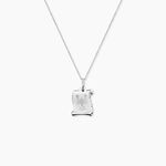 Pendentif Zodiaque Parchemin Argent Blanc - Bijoux personnalis&eacute;s Famille | Marc Orian