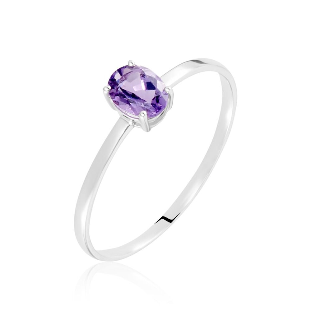 Solitaire améthyste sale