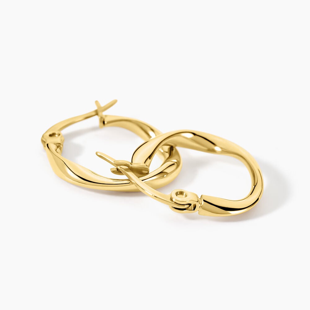 Créoles Bethanie Acier Jaune - Créoles Femme | Marc Orian