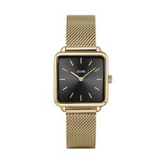 Montre Cluse Tetragone Noir - Montres Femme | Marc Orian