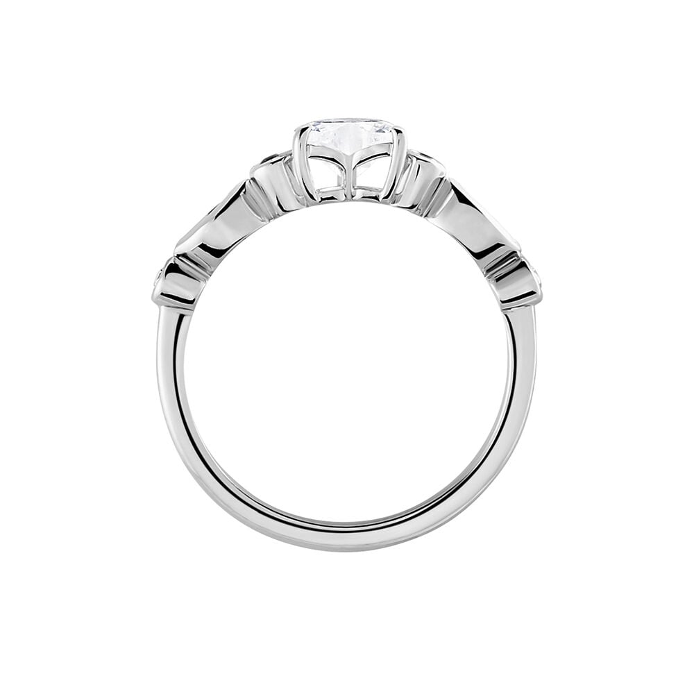 Bague Solitaire Sagan Argent Blanc Oxyde De Zirconium - Solitaires Femme | Marc Orian
