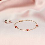 Boucles D'oreilles Puces Or Jaune Syringa Smalto - Puces Enfant | Marc Orian