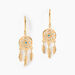 Boucles D'oreilles Plaqué Or Jaune Attrape Rêves Turquoises - Pendantes Femme | Marc Orian