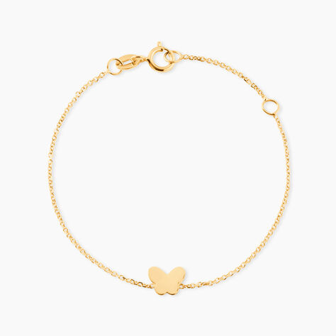 Bracelet Shaida Papillon Or Jaune - Bracelets cha&icirc;nes Enfant | Marc Orian