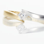 Bague Solitaire Francienne Or Bicolore Diamant - Solitaires Femme | Marc Orian