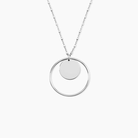 Collier Argent Blanc Ortensia - Colliers fantaisie Femme | Marc Orian