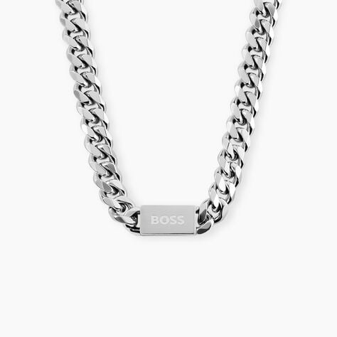 Collier Boss Chain Link Acier Blanc - Colliers Homme | Marc Orian