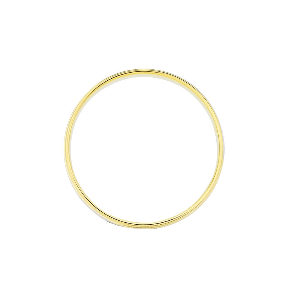 Alliance Romaine Ruban Plat Or Bicolore - Alliances duo Unisex | Marc Orian