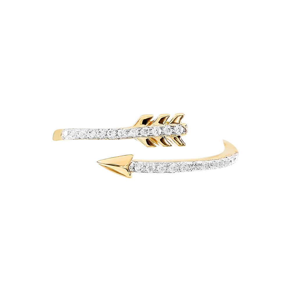 Bague Lidye Plaqué Or Jaune Oxyde De Zirconium - Bagues avec pierre Femme | Marc Orian