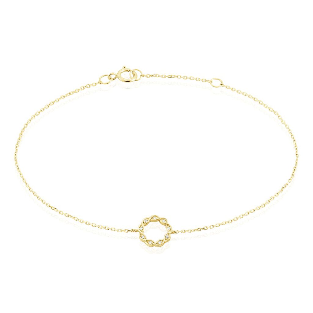 Bracelet Or Jaune Adino Diamants - Bracelets cha&icirc;nes Femme | Marc Orian