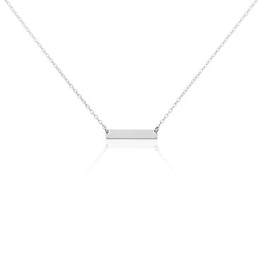 Collier Suzeanne Argent Blanc