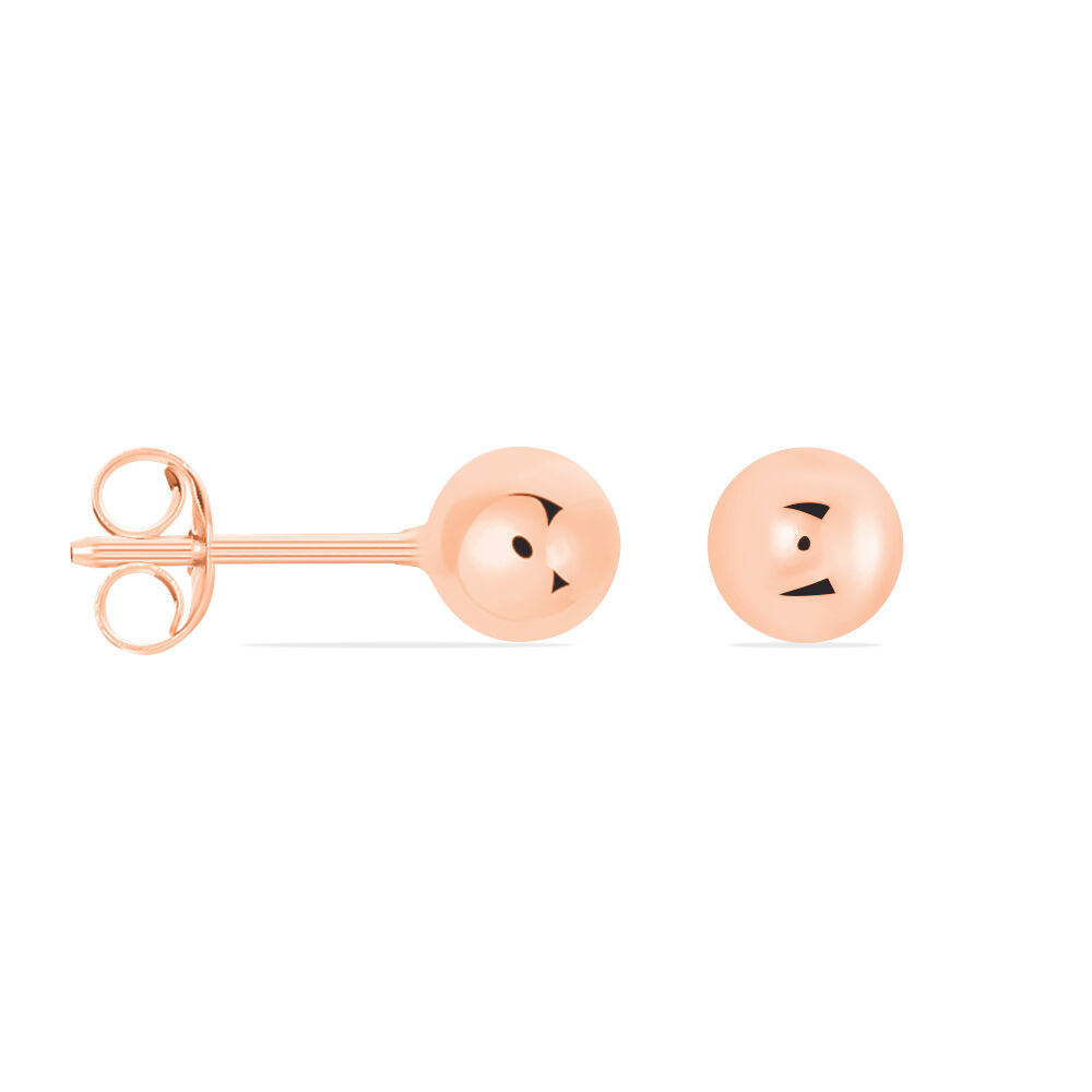 Boucles D'oreilles Puces Virgie Argent Rose - Puces Femme | Marc Orian