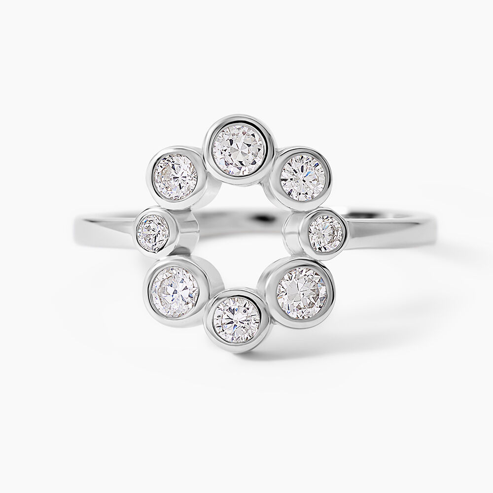 Bague Ryo Argent Blanc Oxyde De Zirconium - Bijoux fantaisie Femme | Marc Orian