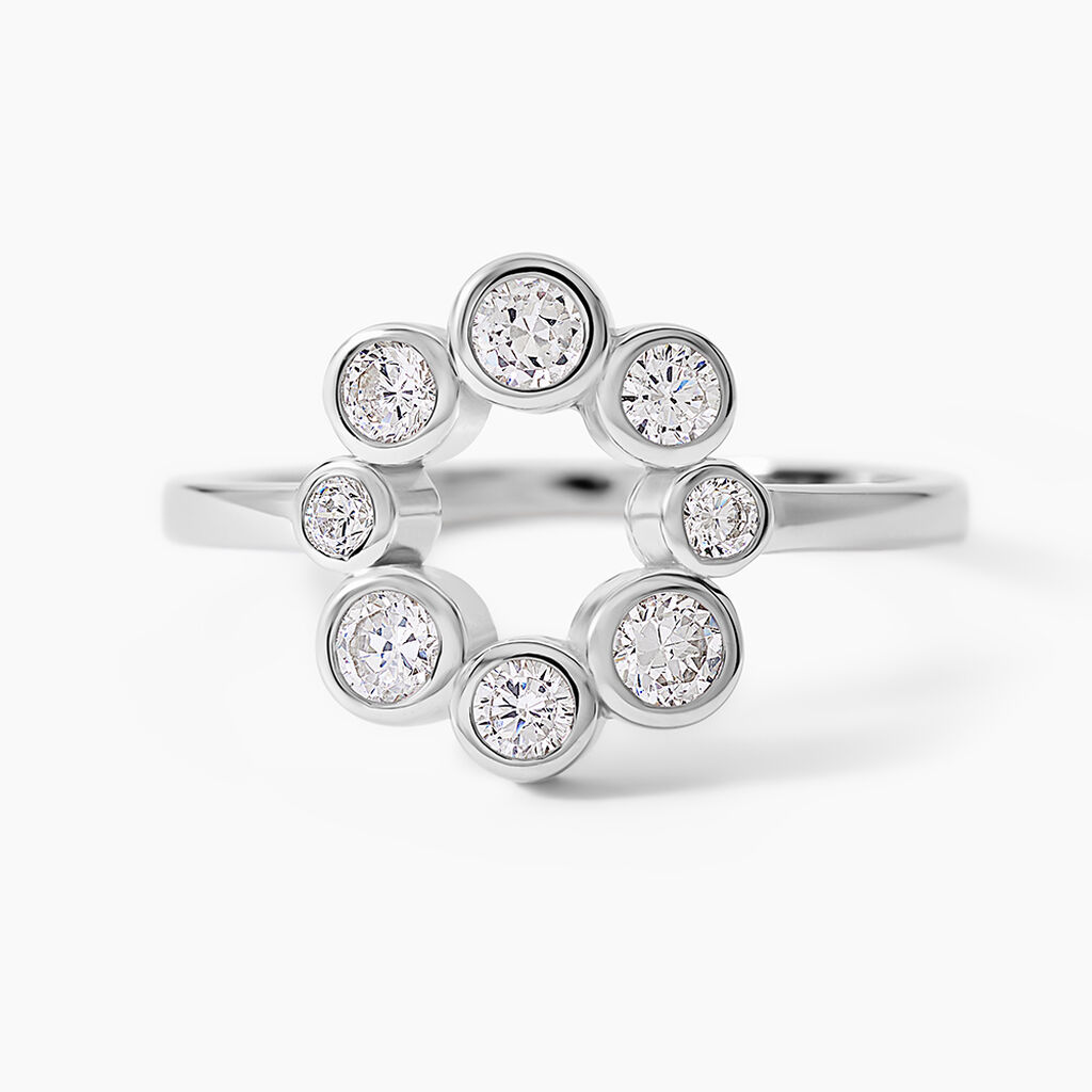 Bague Ryo Argent Blanc Oxyde De Zirconium - Bijoux fantaisie Femme | Marc Orian