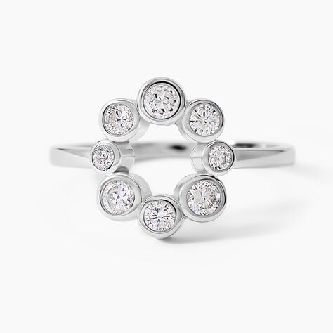 Bague Ryo Argent Blanc Oxyde De Zirconium - Bijoux fantaisie Femme | Marc Orian