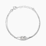 Bracelet Hadya Argent Blanc Oxyde De Zirconium - Bracelets fantaisie Femme | Marc Orian
