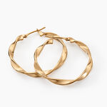 Cr&eacute;oles Lenna Torsad&eacute;e Plaqu&eacute; Or Jaune - Cr&eacute;oles Femme | Marc Orian