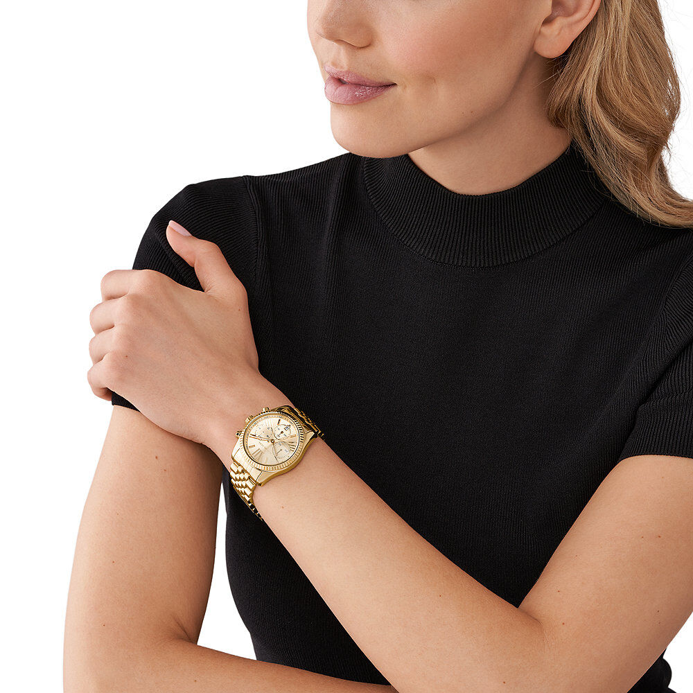 Michael kors lexington gold clearance