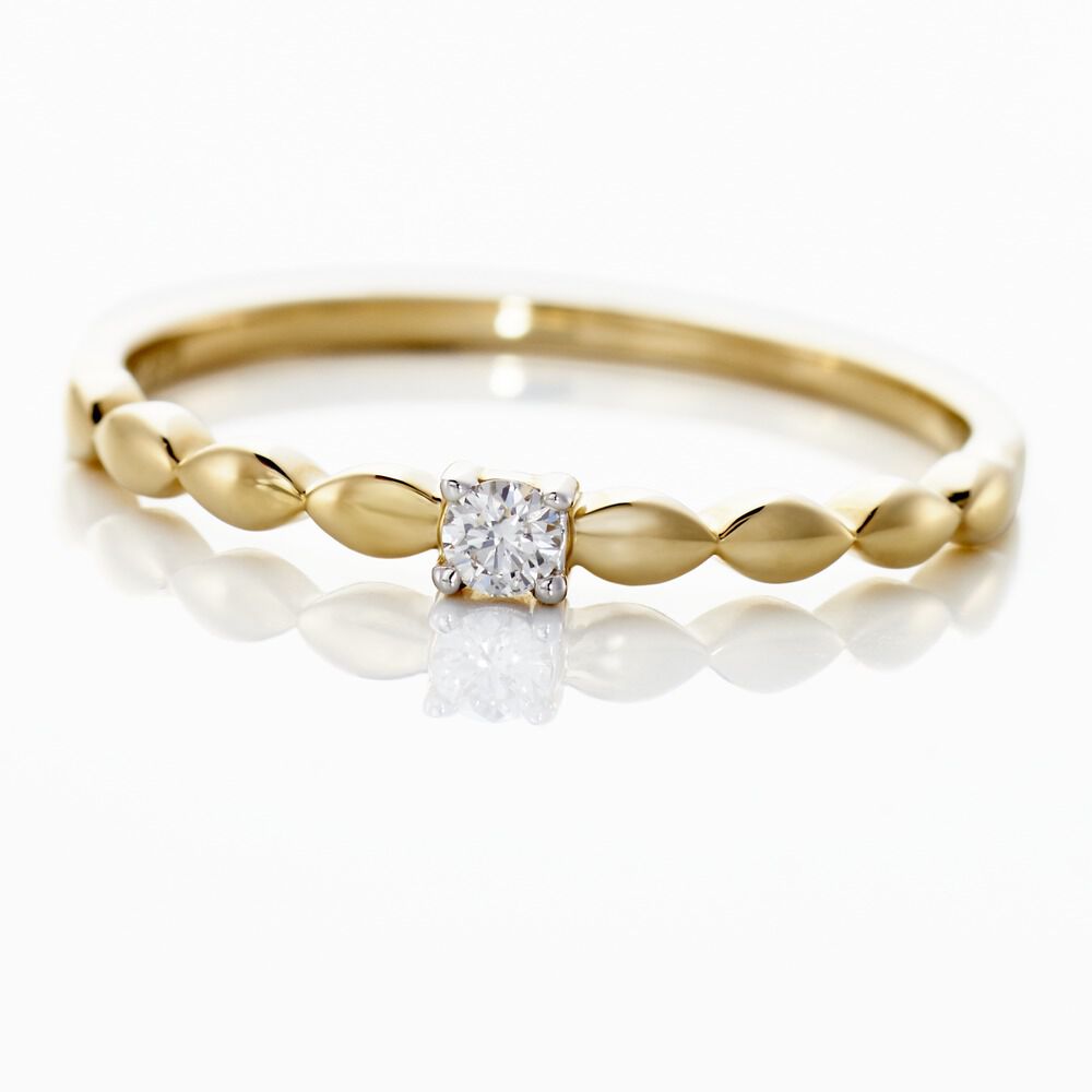 Bague Or Jaune Chantel Diamants - Solitaires Femme | Marc Orian