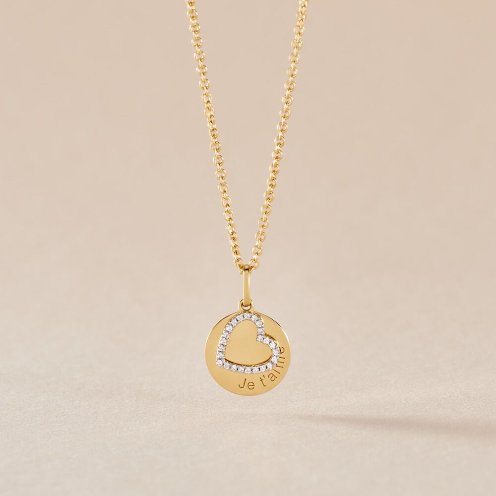 Pendentif Dezirinda Or Jaune Oxyde De Zirconium - Pendentifs Femme | Marc Orian