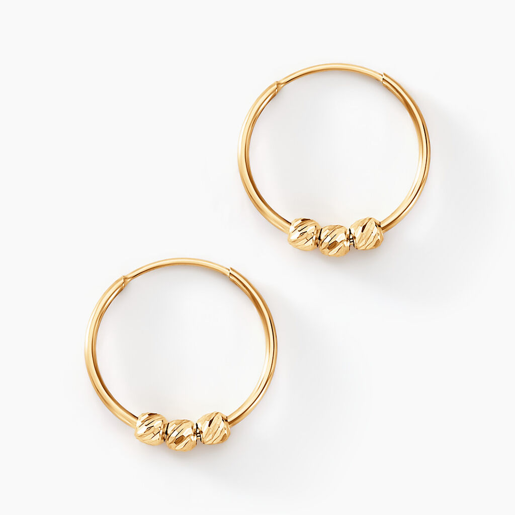 Cr&eacute;oles Aurelya Or Jaune - Cr&eacute;oles Femme | Marc Orian