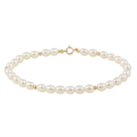 Bracelet Ciriola Or Jaune Perle De Culture - Bracelets chaînes Femme | Marc Orian