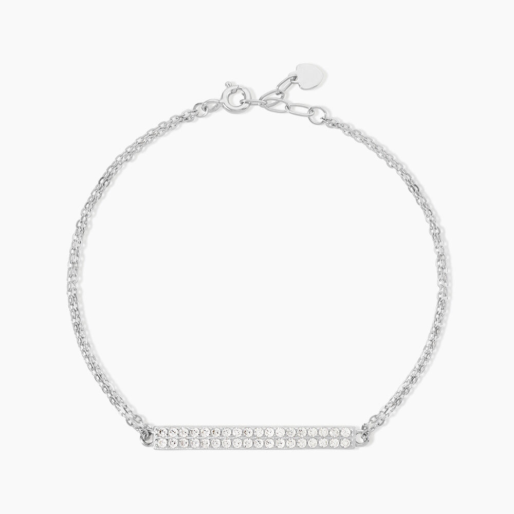 Bracelet Melineeargent Blanc Oxyde De Zirconium - Bracelets fantaisie Femme | Marc Orian