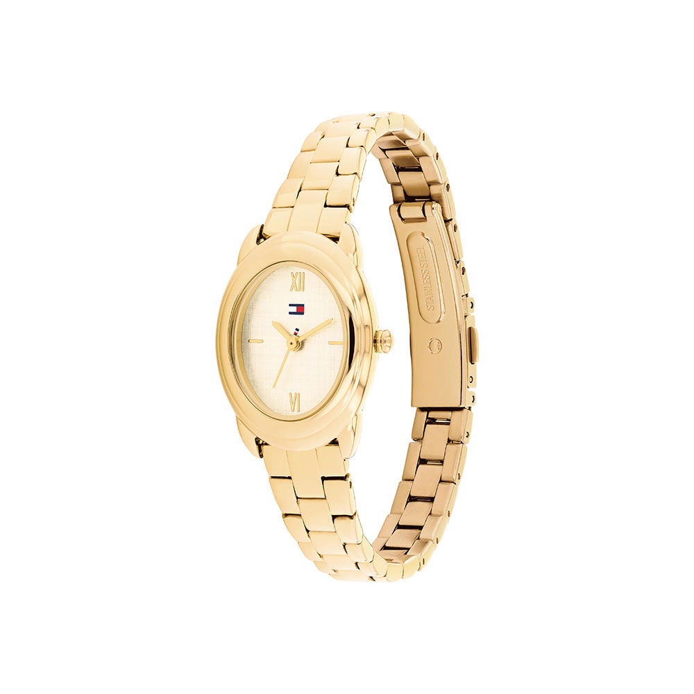 Montre Tommy Hilfiger Demi Oval Dor&eacute; - Montres &eacute;tanches Femme | Marc Orian