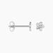 Boucles D'oreilles Puces Sulya Argent Blanc - Puces Femme | Marc Orian