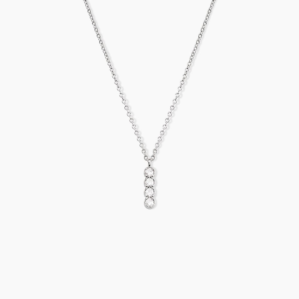 Collier Evdokia Argent Blanc Oxyde De Zirconium - Colliers avec pierres Femme | Marc Orian