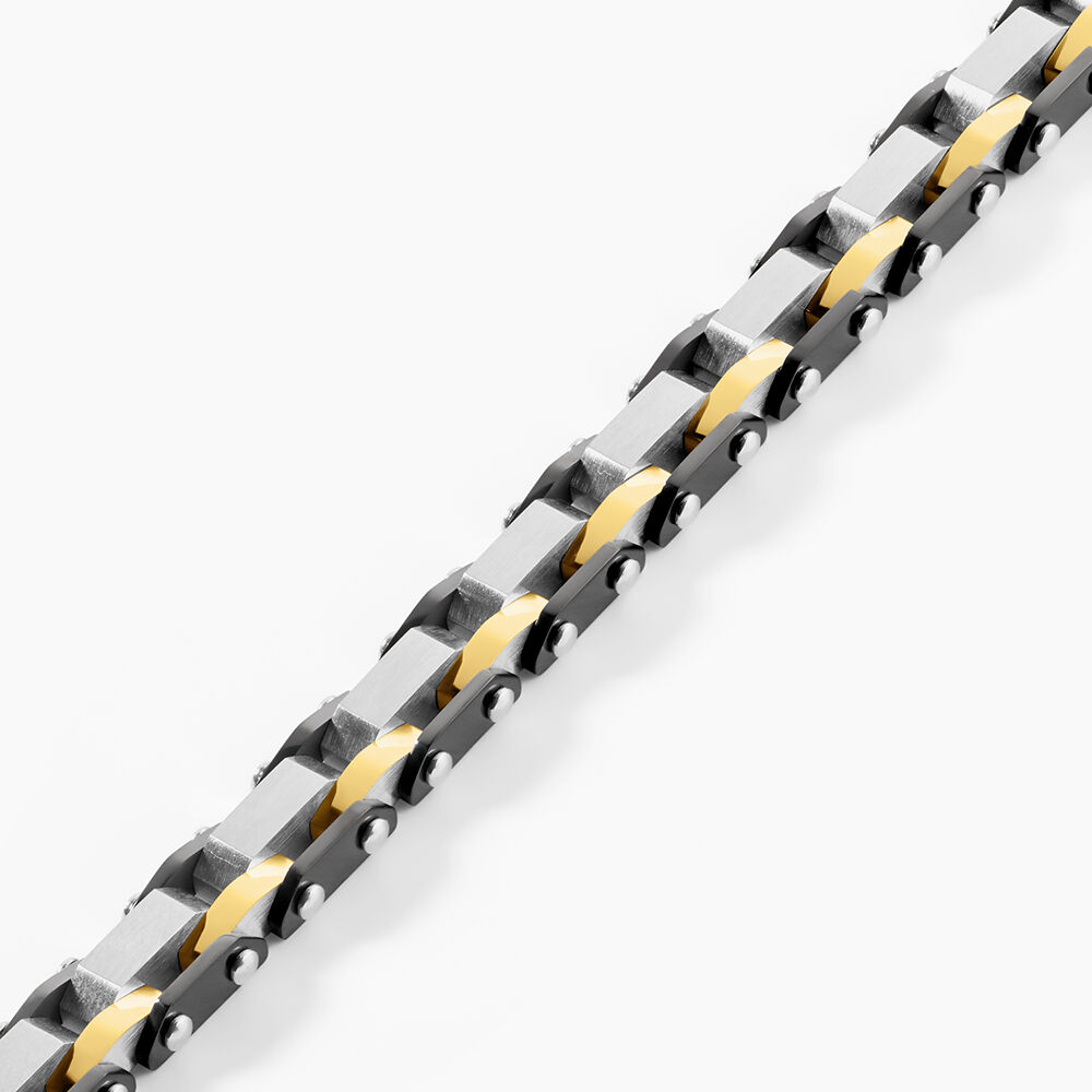 Bracelet M&eacute;tal Acier Tricolore - Bracelets cha&icirc;nes Homme | Marc Orian