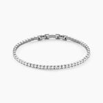 Bracelet Lou-anne Argent Blanc Oxyde De Zirconium Blanc - Bracelets cha&icirc;nes Femme | Marc Orian