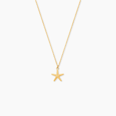 Collier Or Jaune Aenor Motif Etoile De Mer - Colliers ete Femme | Marc Orian
