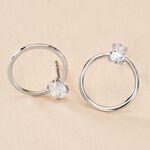 Cr&eacute;oles Kip Or Blanc Oxyde De Zirconium - Cr&eacute;oles Femme | Marc Orian