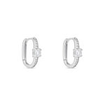 Cr&eacute;oles Francene Argent Blanc Oxyde De Zirconium - Cr&eacute;oles Femme | Marc Orian