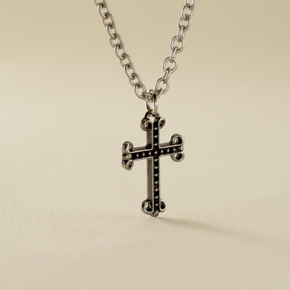 Collier Jodoc Acier Blanc - Colliers Homme | Marc Orian