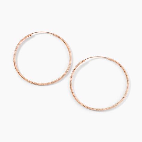 Creoles Argent Rose Agathe - Créoles Femme | Marc Orian