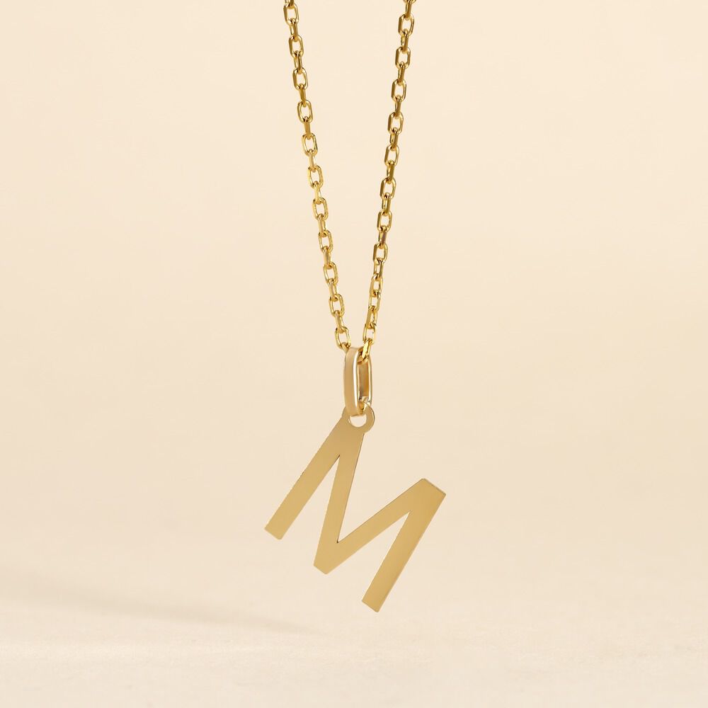 Pendentif Ionia Lettre Or Jaune - Pendentifs Famille | Marc Orian