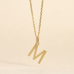 Pendentif Ionia Lettre Or Jaune - Pendentifs Famille | Marc Orian