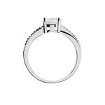 Bague Solitaire Poseidon Argent Blanc Oxyde De Zirconium - Bijoux fantaisie Femme | Marc Orian