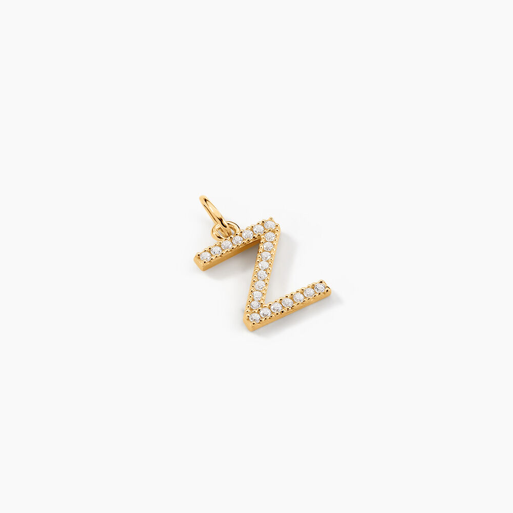 Pendentif Lettre Z Or Jaune Oxyde - Pendentifs Famille | Marc Orian